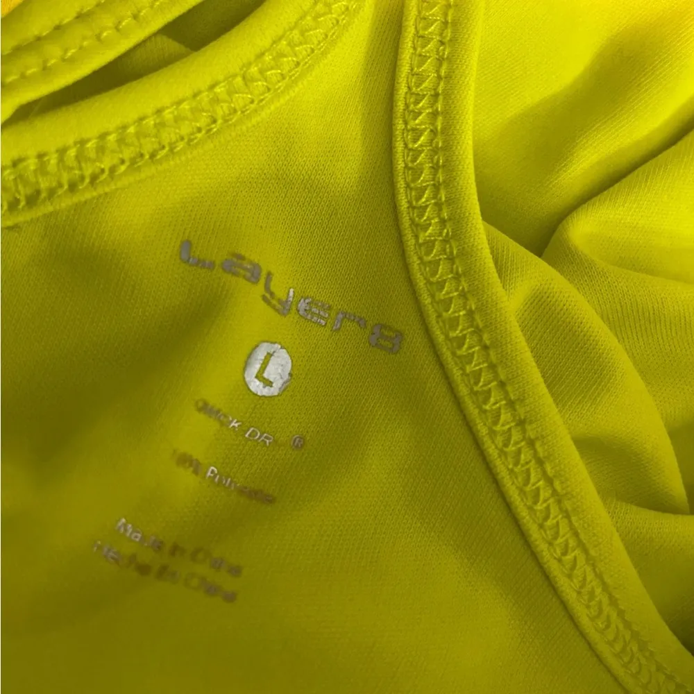 Layer8 Yellow Women's Racerback Top - Image 2