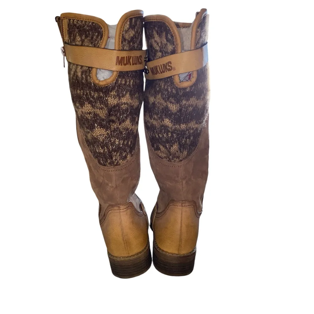 Muk Luks Kelsey Knee boots Leather sweater knit
Fall Winter water resistant - Image 8