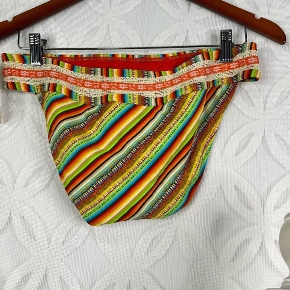 Lucky Brand Santiago Sunrise Strapless Tankini 2 Piece Set ($135) - M - Image 6