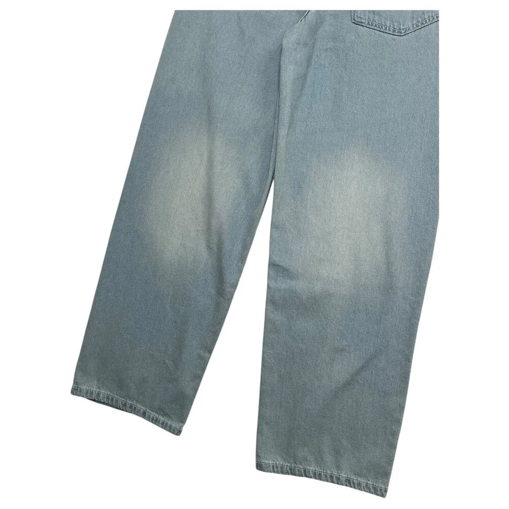 Vans Baggy Jeans Womens 26 Blue Light Wash Sirelle High Rise Hippie Skater Boho - Image 8