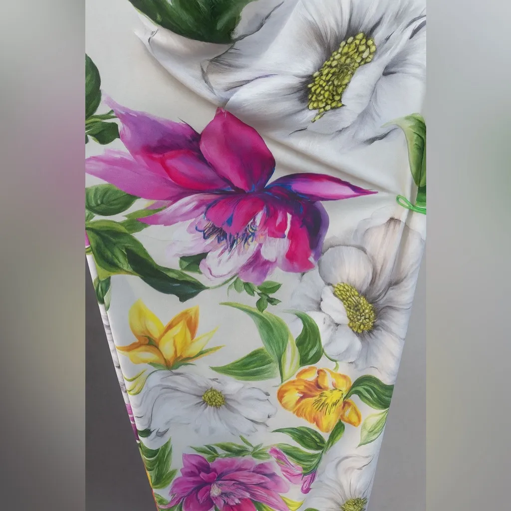 Haute Monde Floral Maxi Dress Women’s Size M Adjustable Straps Soft Stretch New - Image 4