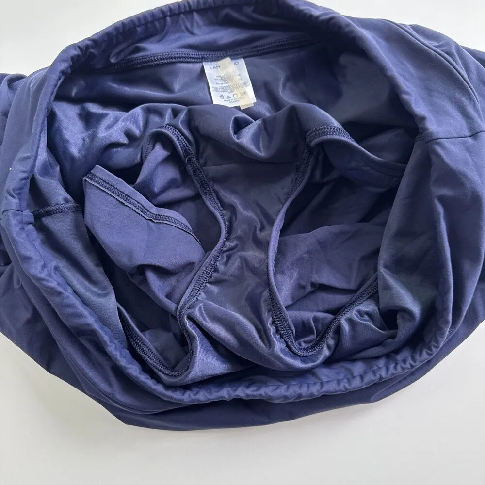 Lands' End Plus Size Swim Skirt Women's 18W Navy Blue Built In Liner - Image 6