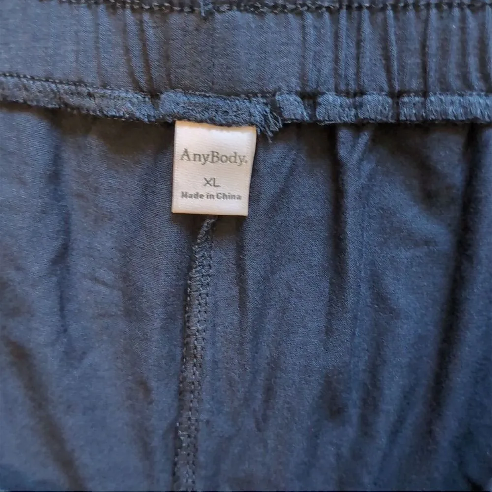 AnyBody Women's Joggers Navy Blue Size XL Elastic Waist Cuffed Ankles - Image 5