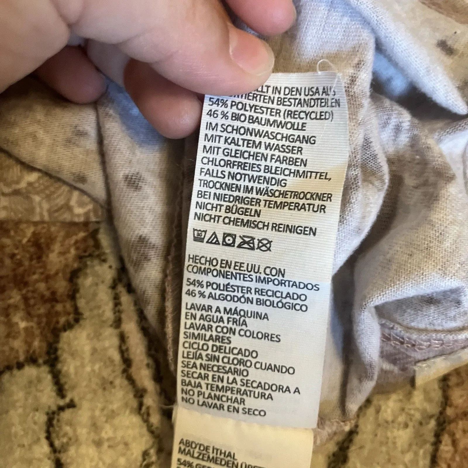 PrAna Floral Pattern Top 3/4 Sleeve Pullover Multicolor Women Size LG - Image 8