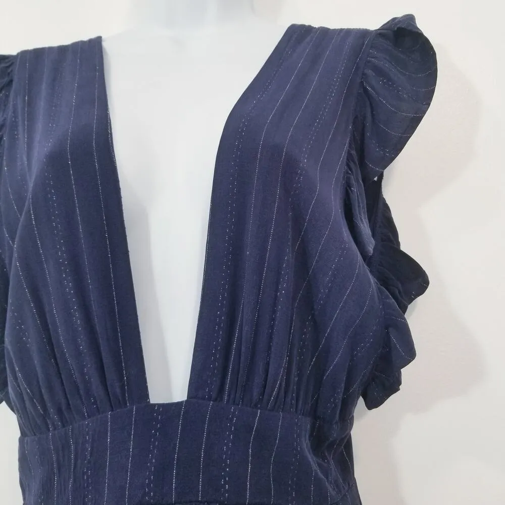 Stillwater Women size Medium The Jessie Midi Dainty Stripe Dress - Image 10