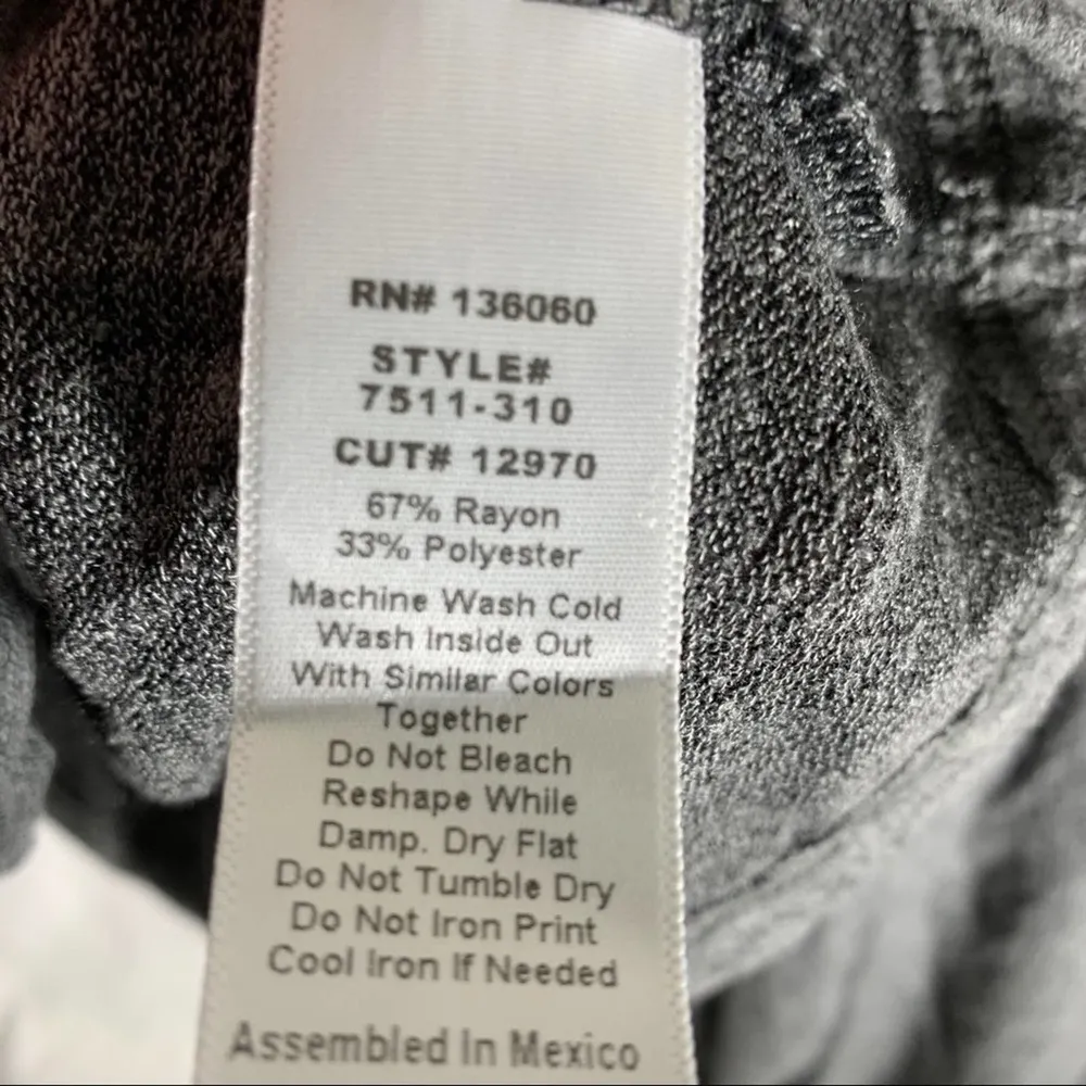 Project Social T grey square neck hacci tee M new - Image 6