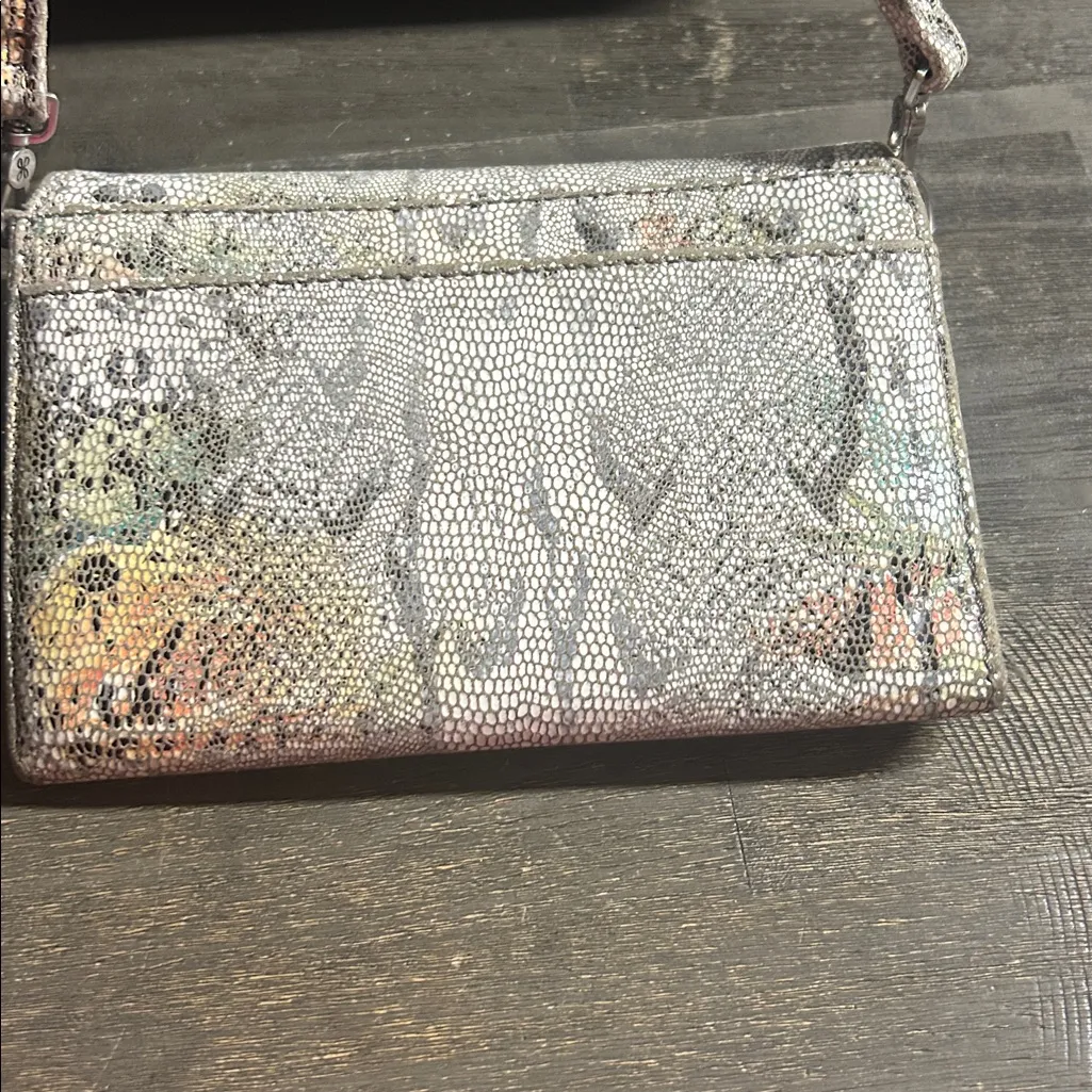 Hobo Jetty Leather Lizard Floral Convertible Bag - Image 3
