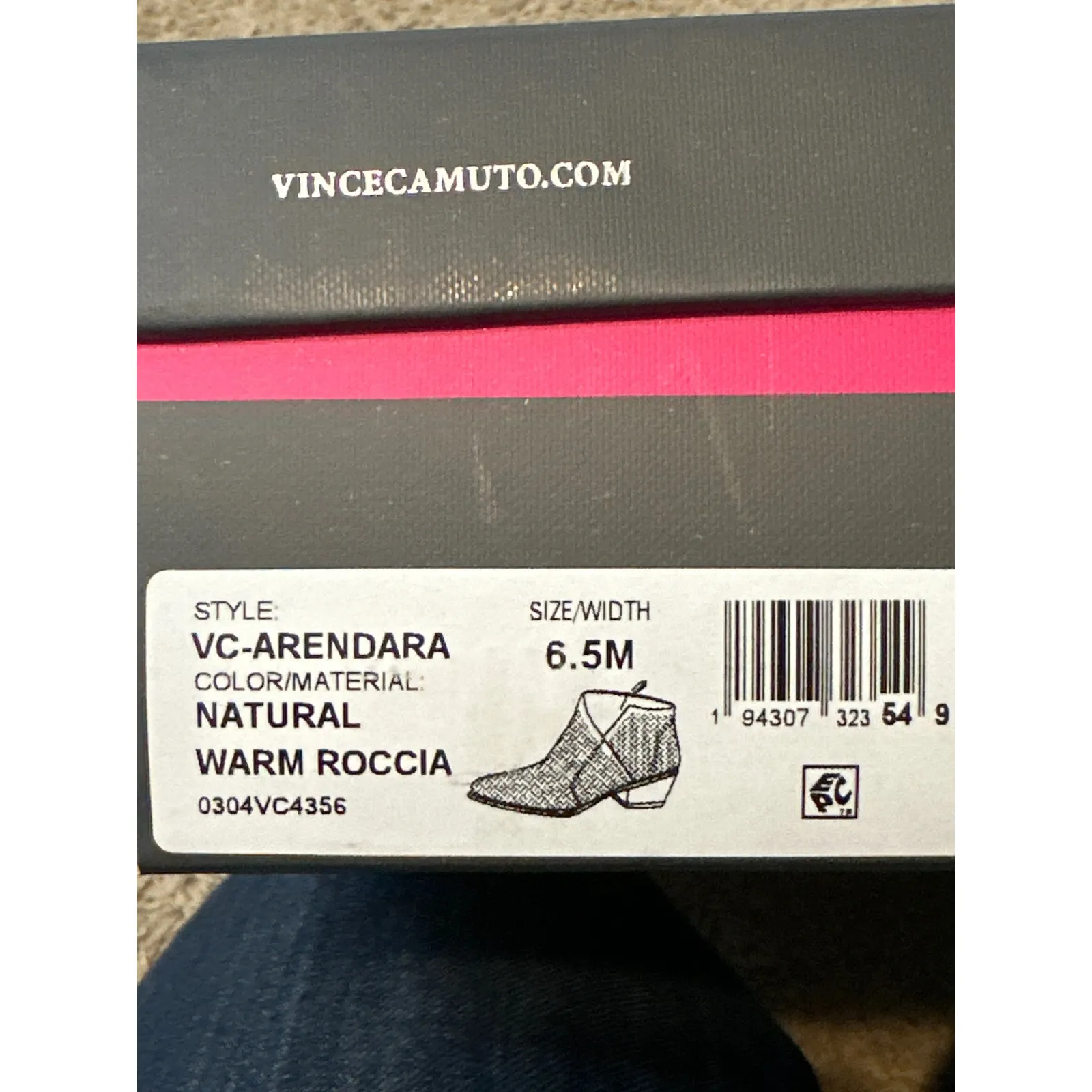 Vince Camuto Arendara Warm Roccia Snake Print Leather Booties Size 6.5M New - Image 7