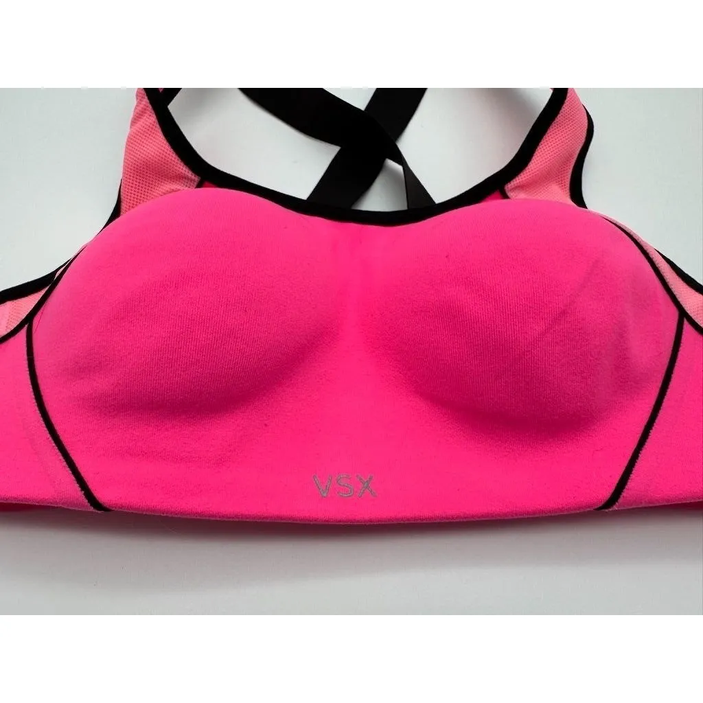 Victoria's Secret VSX Sport Sports Bra Padded Wireless Hot Pink No Wire Women's - Image 2