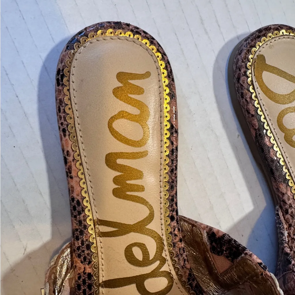 Sam Edelman Natayla Woven Leather Mules Slip On Flats Womens 7 Comfort Shoes - Image 7