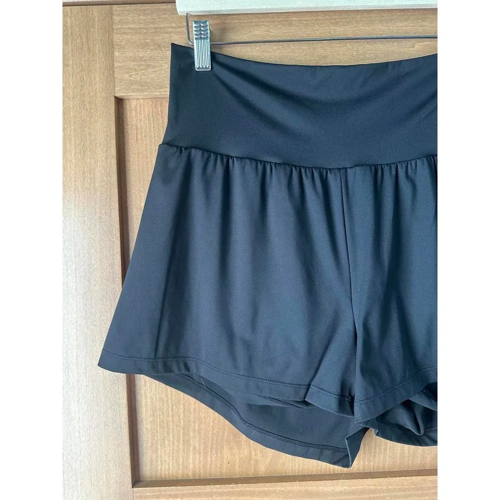 Halara SoftlyZero Airy Super High Waisted Yoga Shorts w/ Pockets Black size XL​ - Image 4