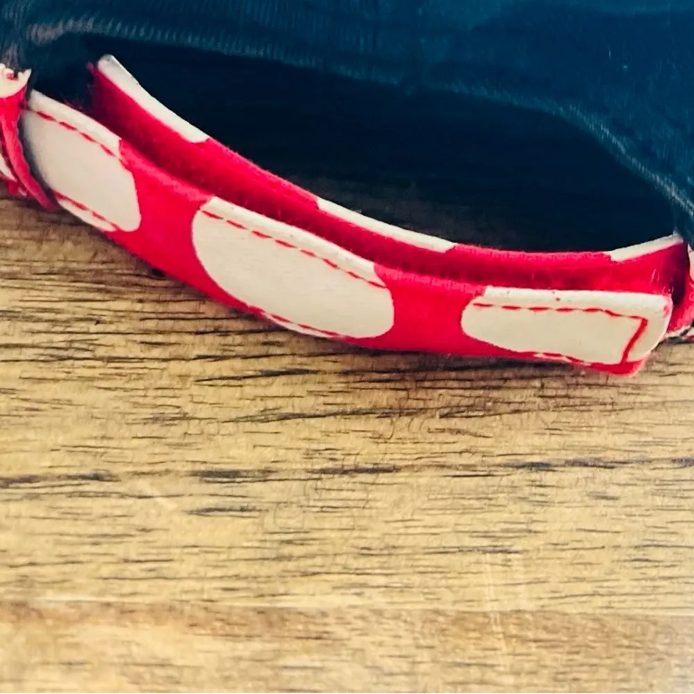 Disney Parks Hat Minnie Mouse Black Red Bow Polka Dot Rhinestones Adult Adjusts - Image 2