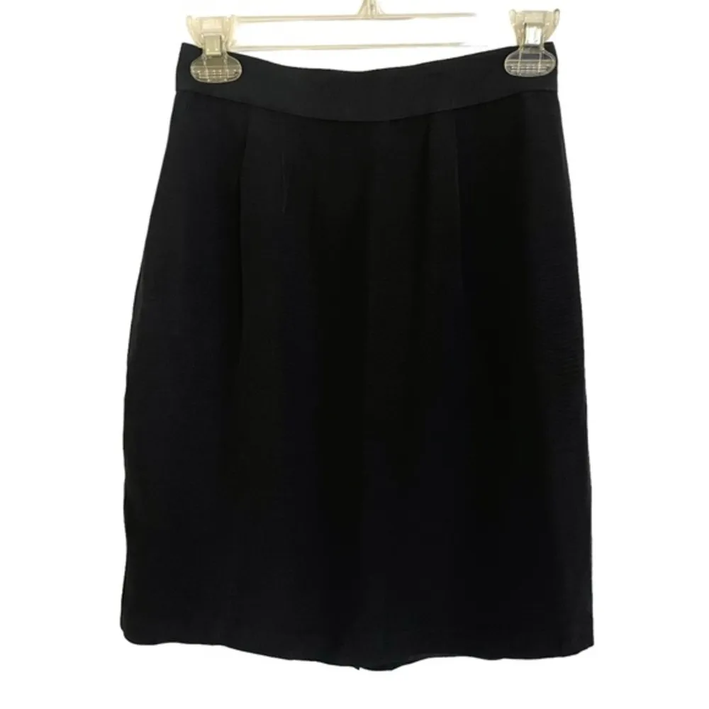 Vintage  Milano Black Pencil Mini Skirt - Image 8