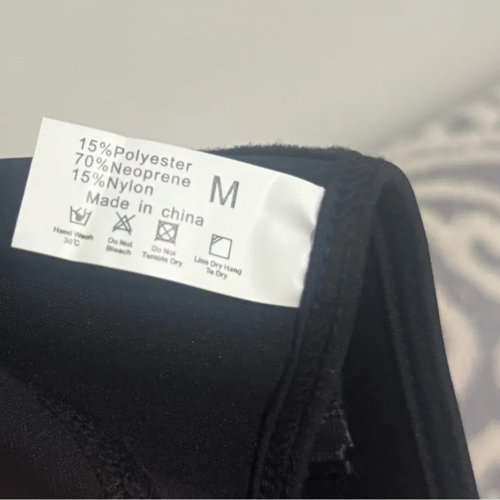 Black Shapelust Size Medium Waist Trainer Hooks The Mid Shaper Shapewear Faja - Image 3