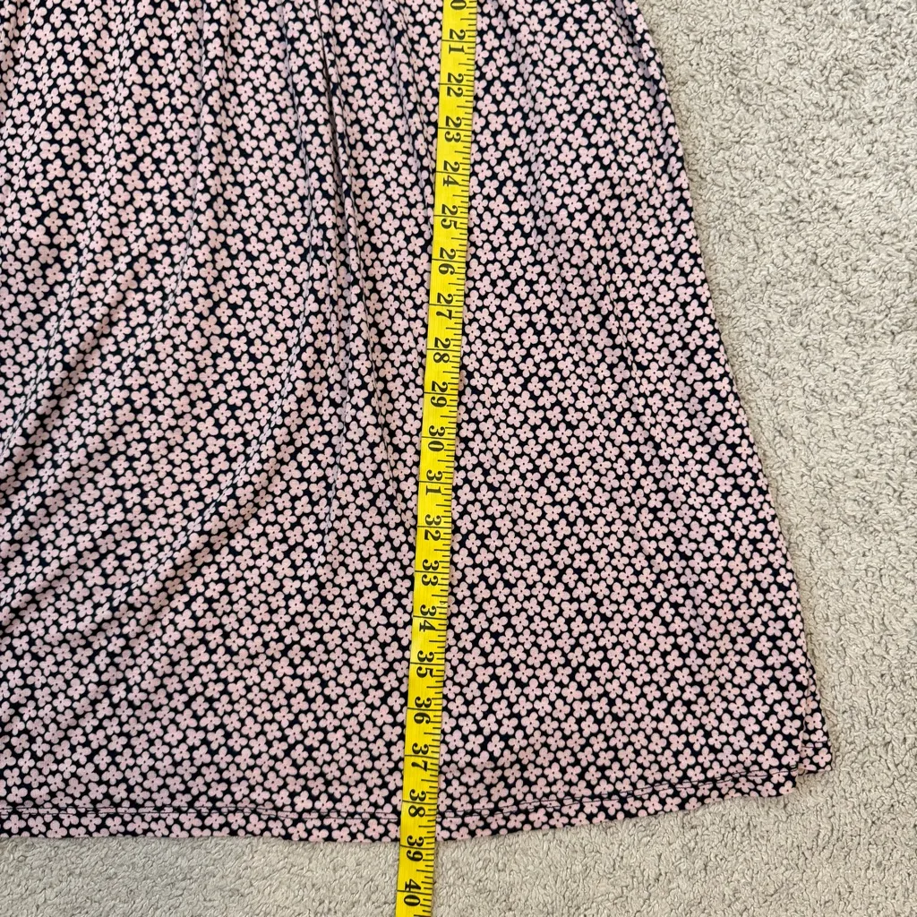 Boden Abigail Floral Jersey Knit Dress Blue Pink Daisy Bud 6 Petite Size 6P - Image 10