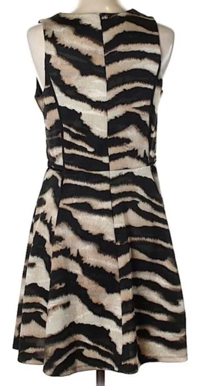 Zebra Print A-line Dress - Image 3
