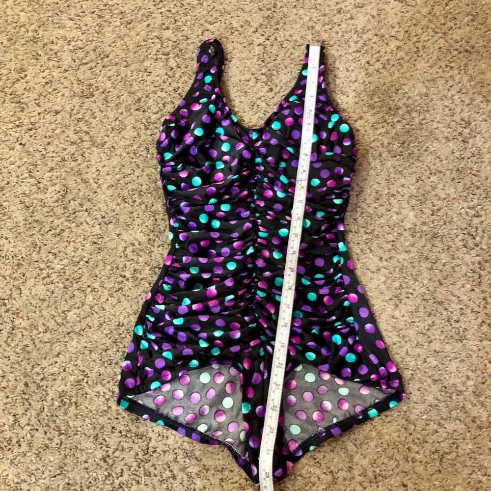 Vintage Monte Carlo Beach Club Swimsuit Womens 10 Used One Piece - Image 4