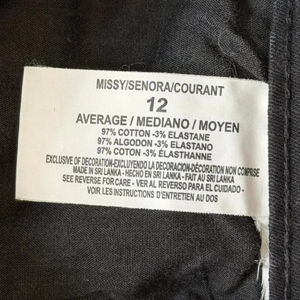 Gloria Vanderbilt Black All Around Slimming Effect Jeans, Women's Size 12 - Image 5