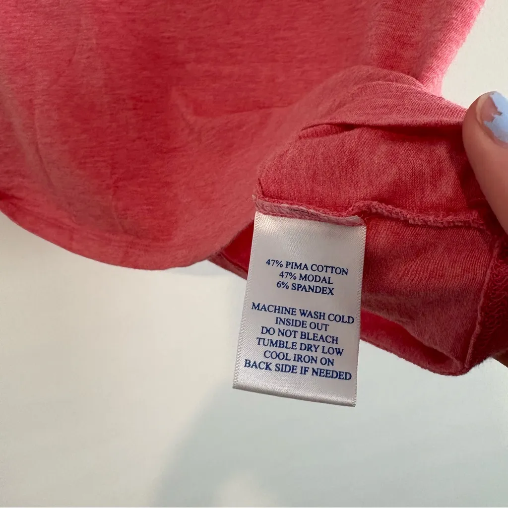 Southern Tide Fish Ombré Graphic T-Shirt‎ heather strawberry pink size small - Image 5