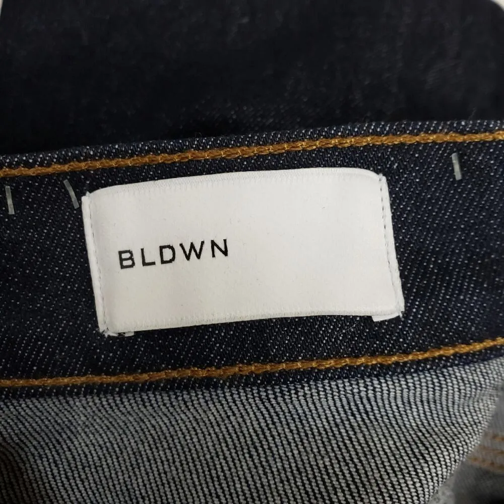 BLDWN Vented Hi Rise Skinny Jean Abyss Blue Dark Wash Women's 28 NEW - Image 14