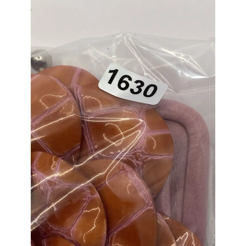 Brighton Coin Purse‎ Crossbody Bag Rosalie Flower Red Burgundy Leather Kiss Lock - Image 7