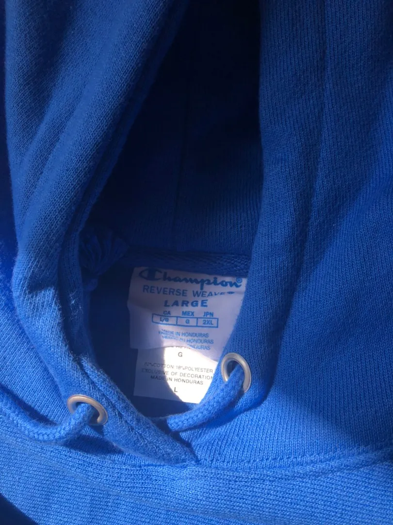 Champion Blue Hoodie - Image 2