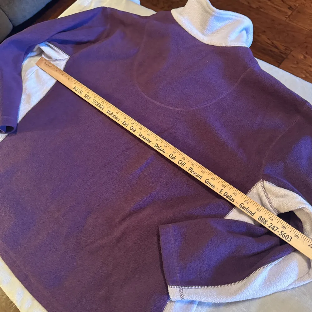 Disney Eeyore Sweatshirt Womens 22/24W Purple Fleece 1/4 Zip Pullover Sweater 3X - Image 7