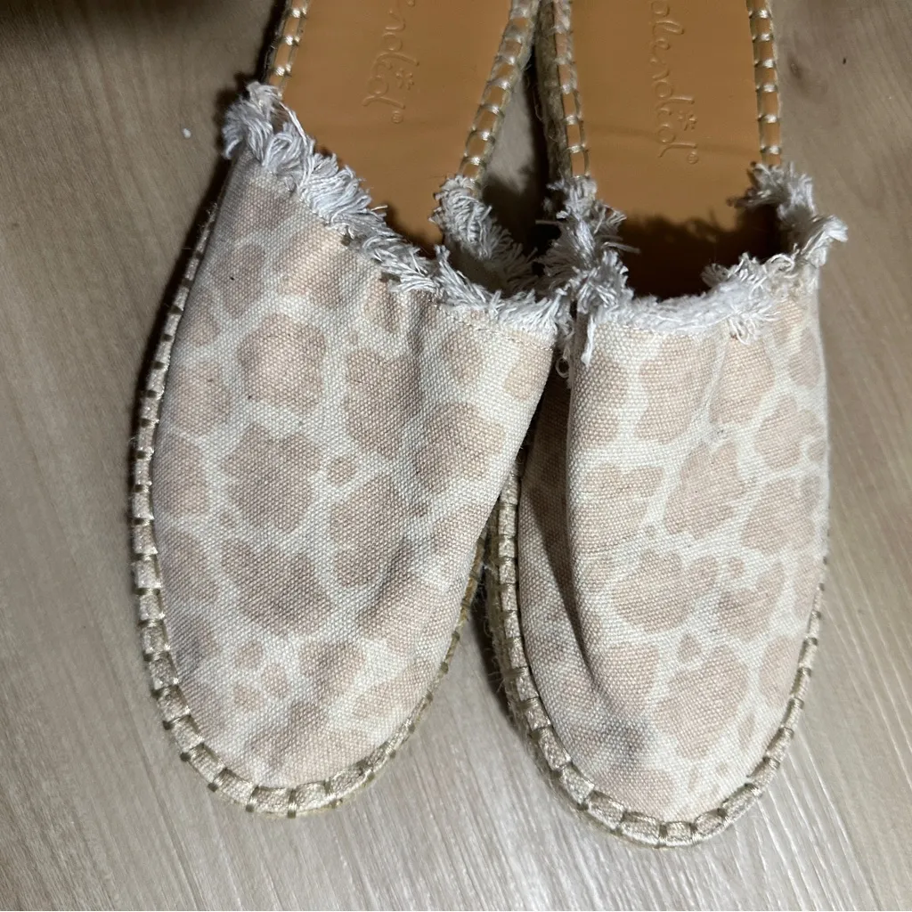 Splendid Jessica Cheetah‎ Print Espadrille Mules Size 8.5 Animal Print Fringe - Image 4