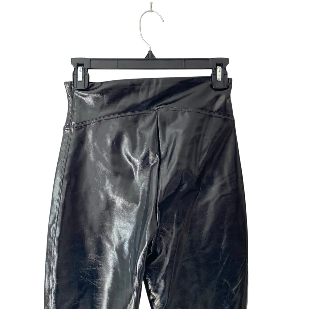 Spanx Faux Patent Leather Look Leggings size small - Image 3