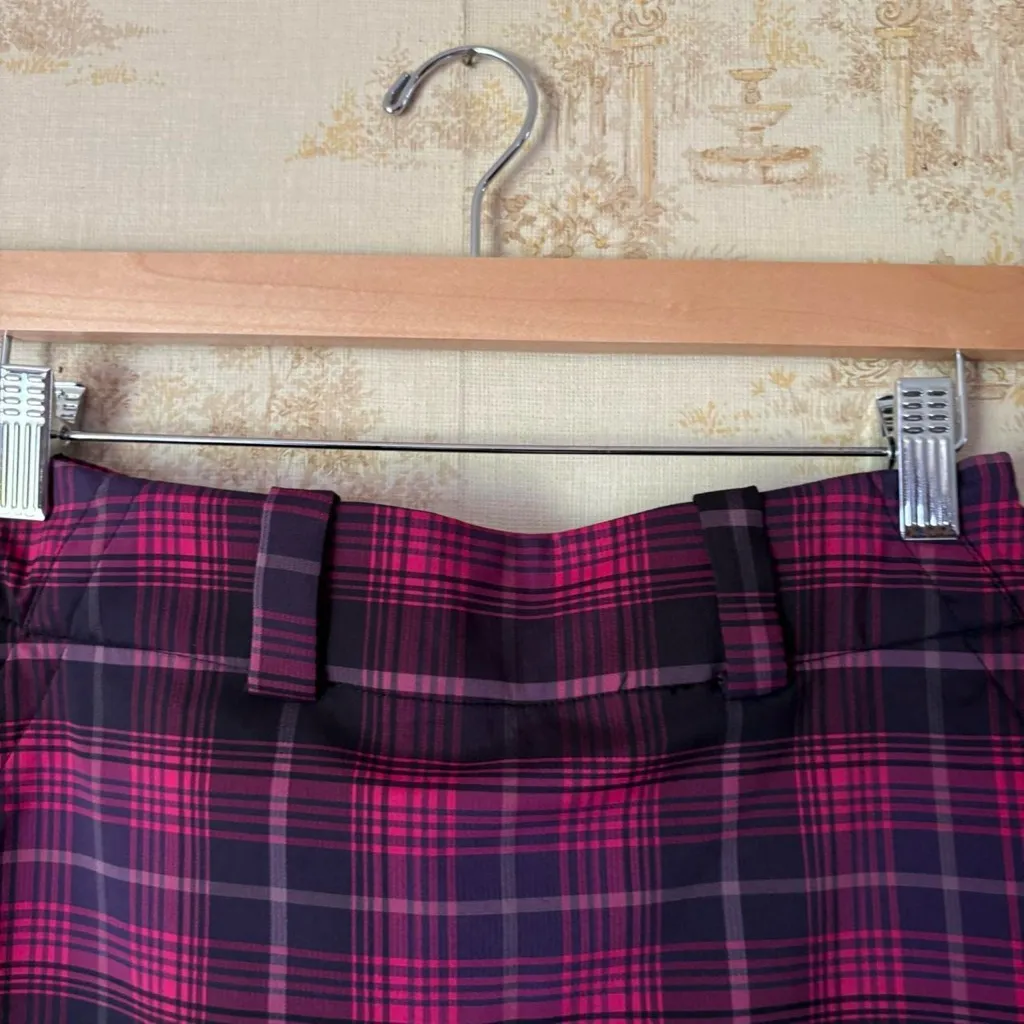 Nike Golf purple and black plaid mini tennis skort activewear athleisure preppy - Image 4