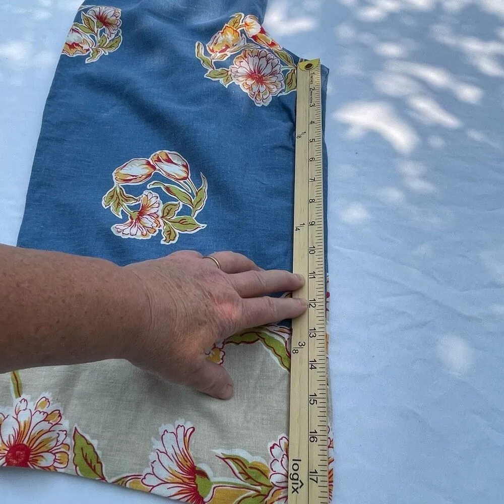 Hearts of Palm size 10 linen blend top and wide leg capris. Blue - Image 12