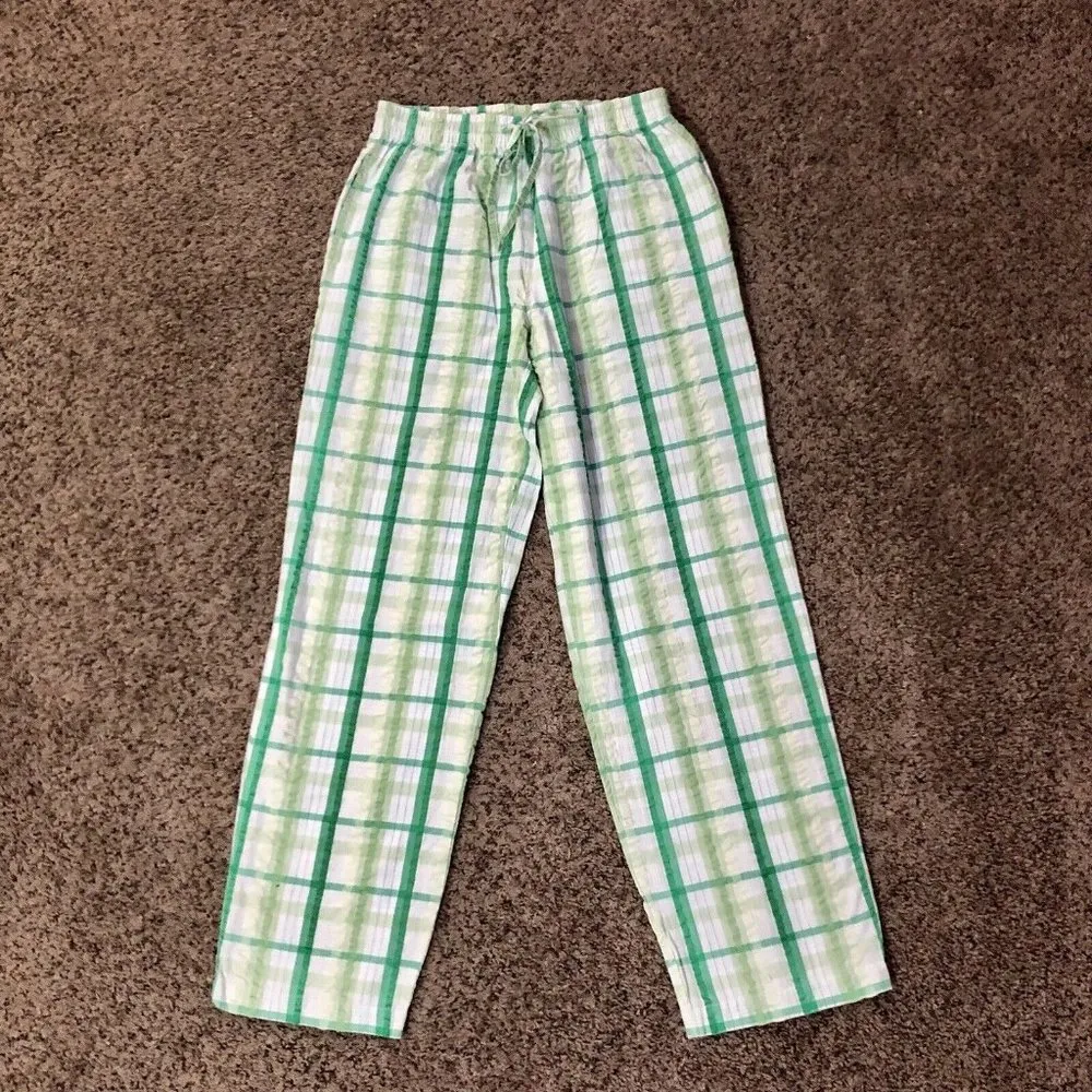 Chadwicks Pants Womens S Used Green Plaid - Image 3