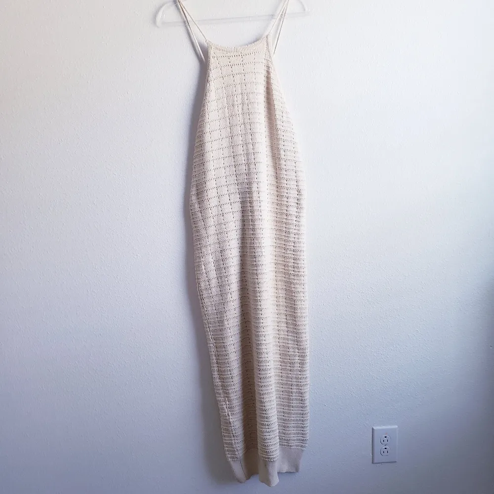 Free People Mallorca Fauxchet Midi Criss Cross Back Beach Dress - Image 3