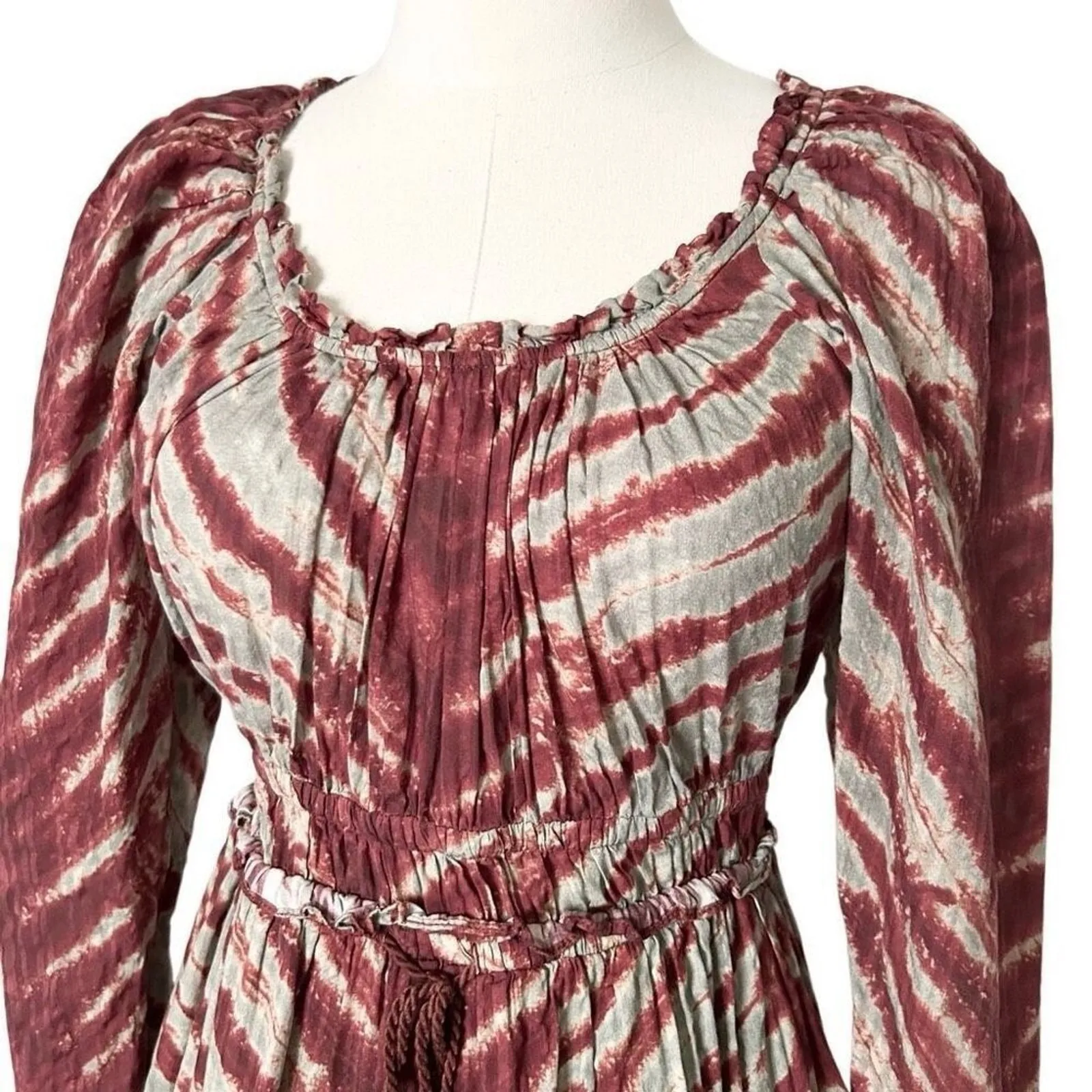 Ulla Johnson Naiara Mini Long Sleeve Dress Canyon Cotton Blend Size 4 - Image 3