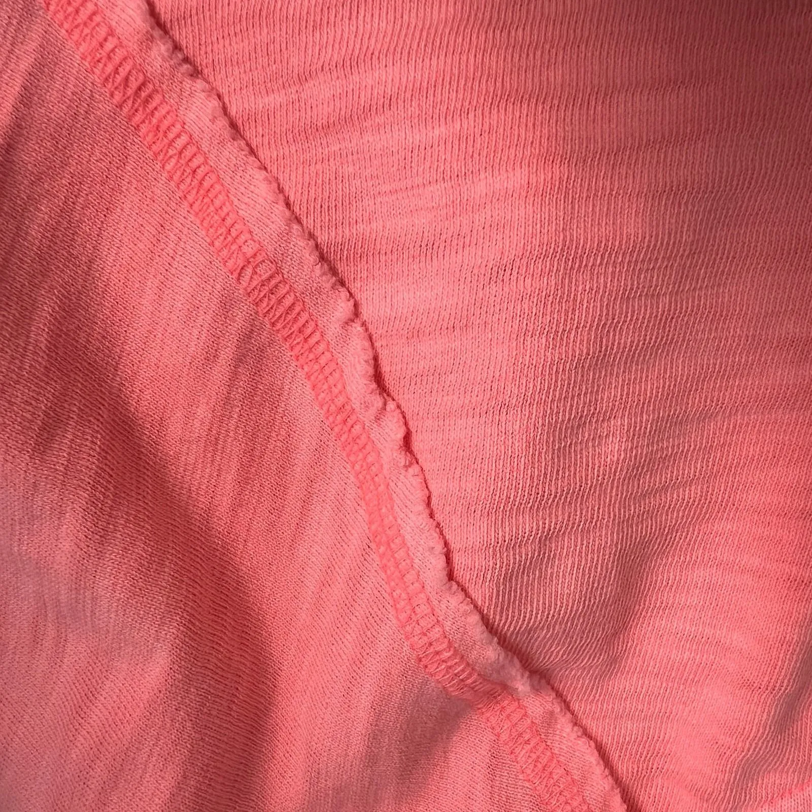 Victoria Secret PINK Hoodie Womens XL Coral Full Zip Dolman Sleeve Cotton Lounge - Image 14