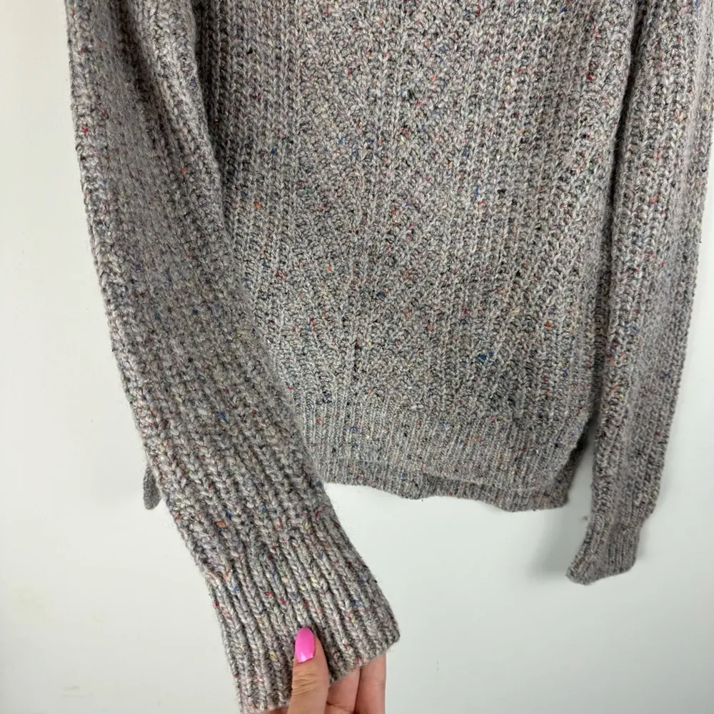 Madewell Colorfleck Ribbed Turtleneck Sweater Sz XS Wool Silk Blend - Image 11