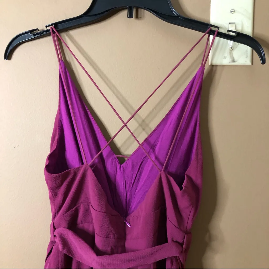 Lulu’s Hype Dream Wide Leg Slit‎ Strappy Jumpsuit Pink Small - Image 11