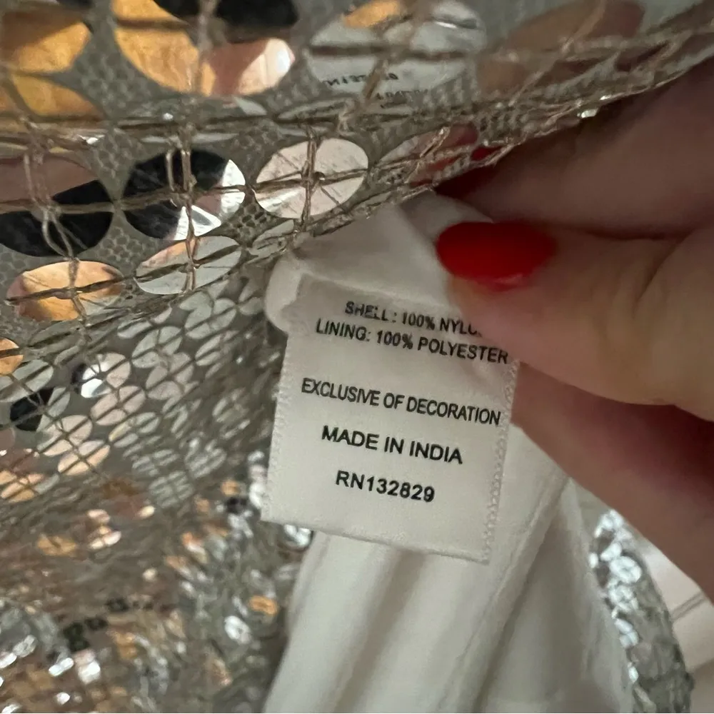 NEW NWT Majorelle Jovanna Sequin Embellished Cutout Maxi Gown In Silver - Image 12