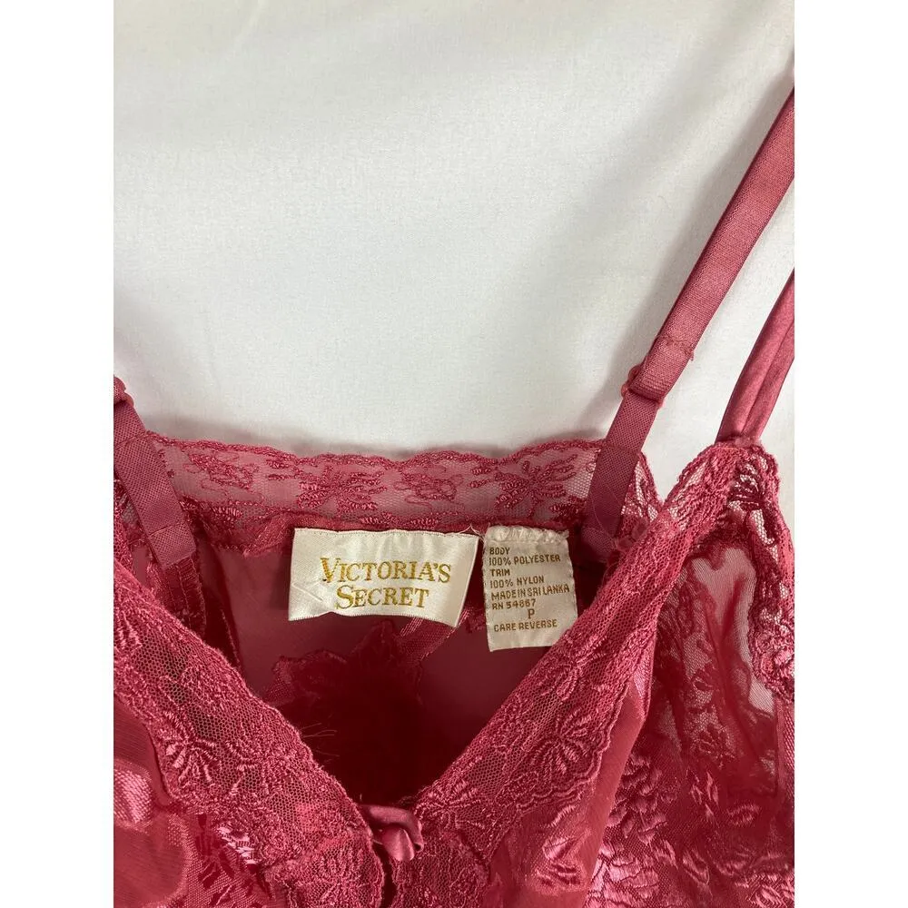 Victoria's Secret Vintage Gold Label 80's teddy romper metallic size P - Image 2