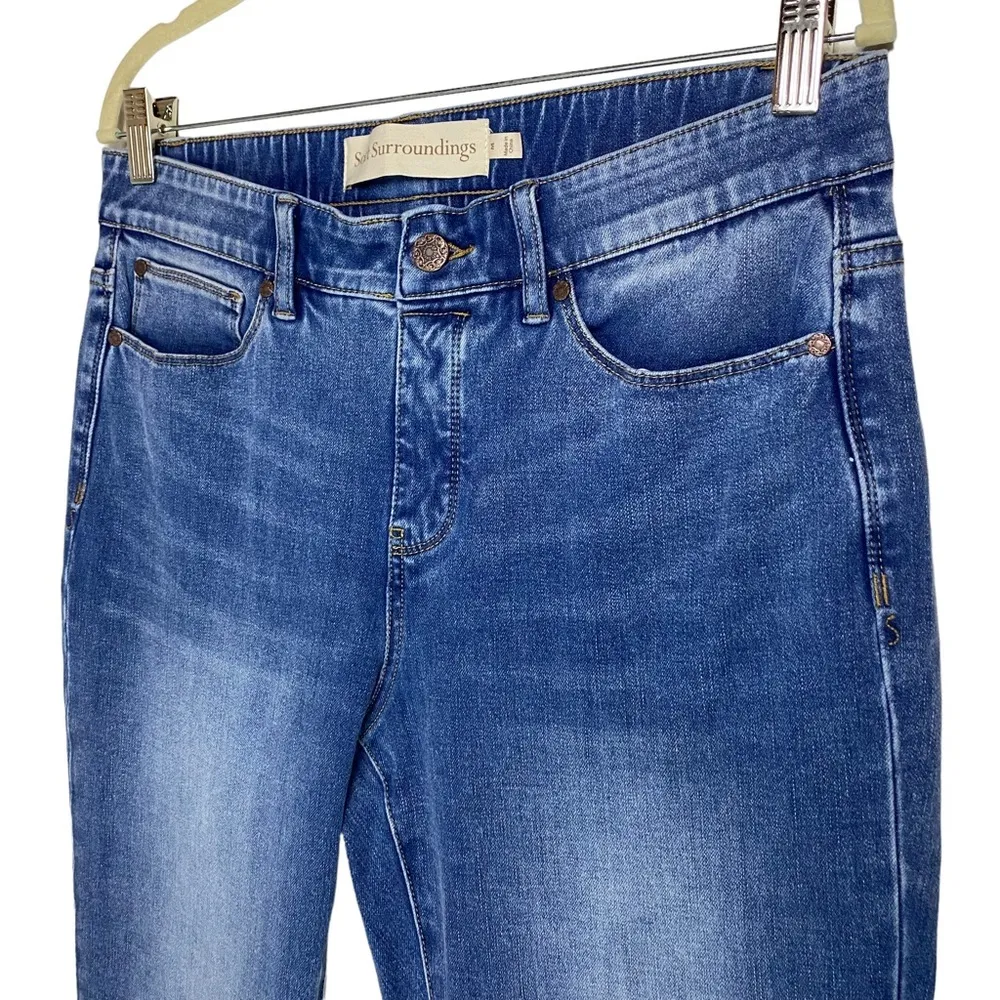 Soft Surroundings The Ultimate Denim Relaxed Straight Jeans Medium - Image 2