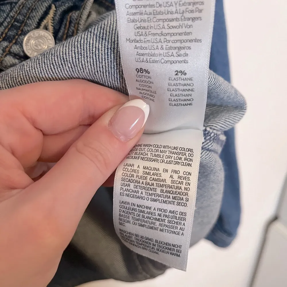 MOTHER Superior The Back Road Jacket in Running with Scissors Size Small Blue - Image 15