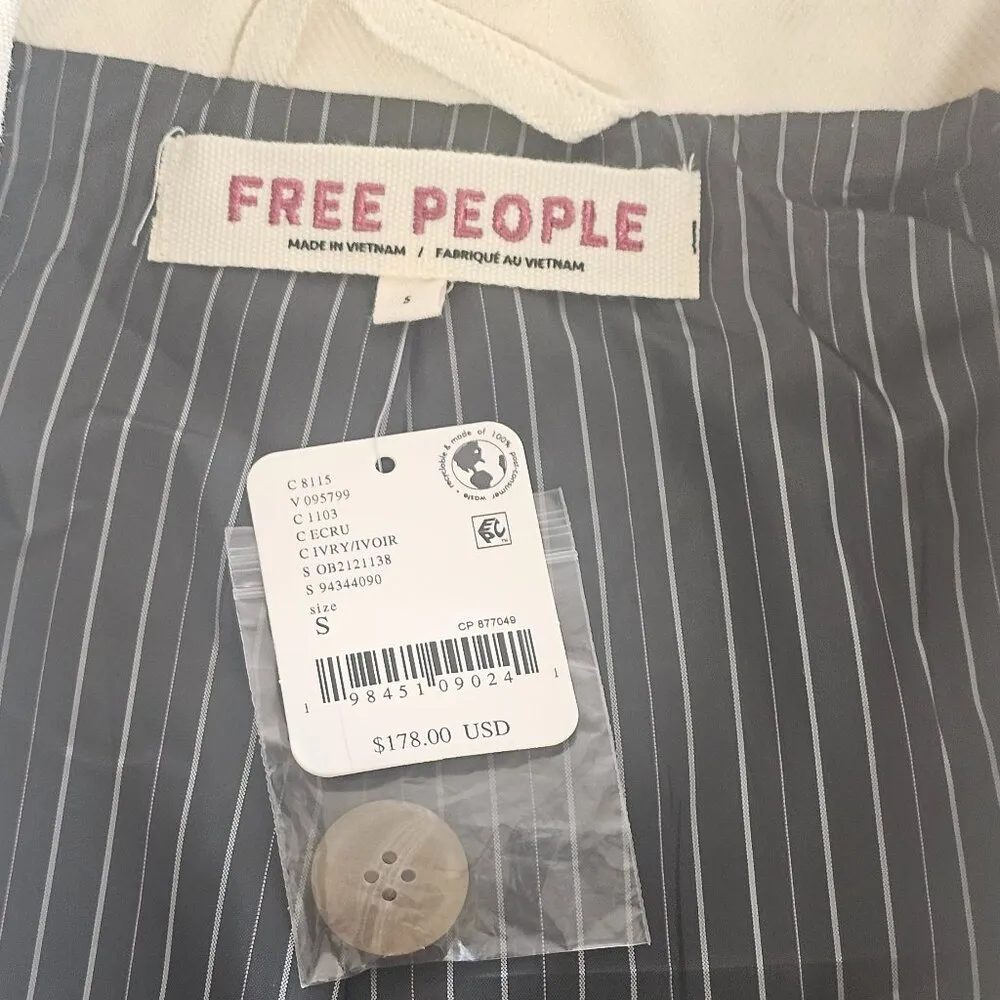 Free people Betty Solid Blazer / Ivory / Women's Size S - 94344090 - Image 7