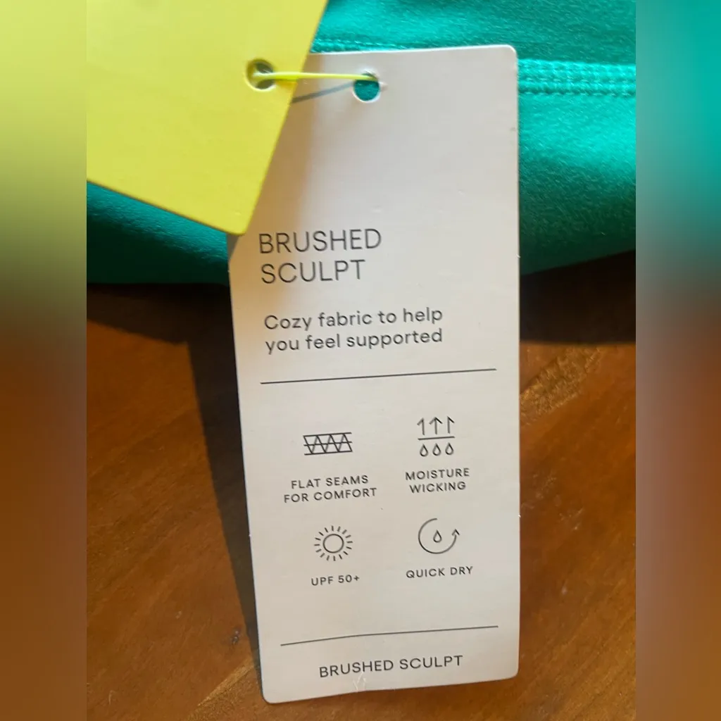 NWT All in Motion High Rise XS short biker shorts brushed sculpt green - Image 3