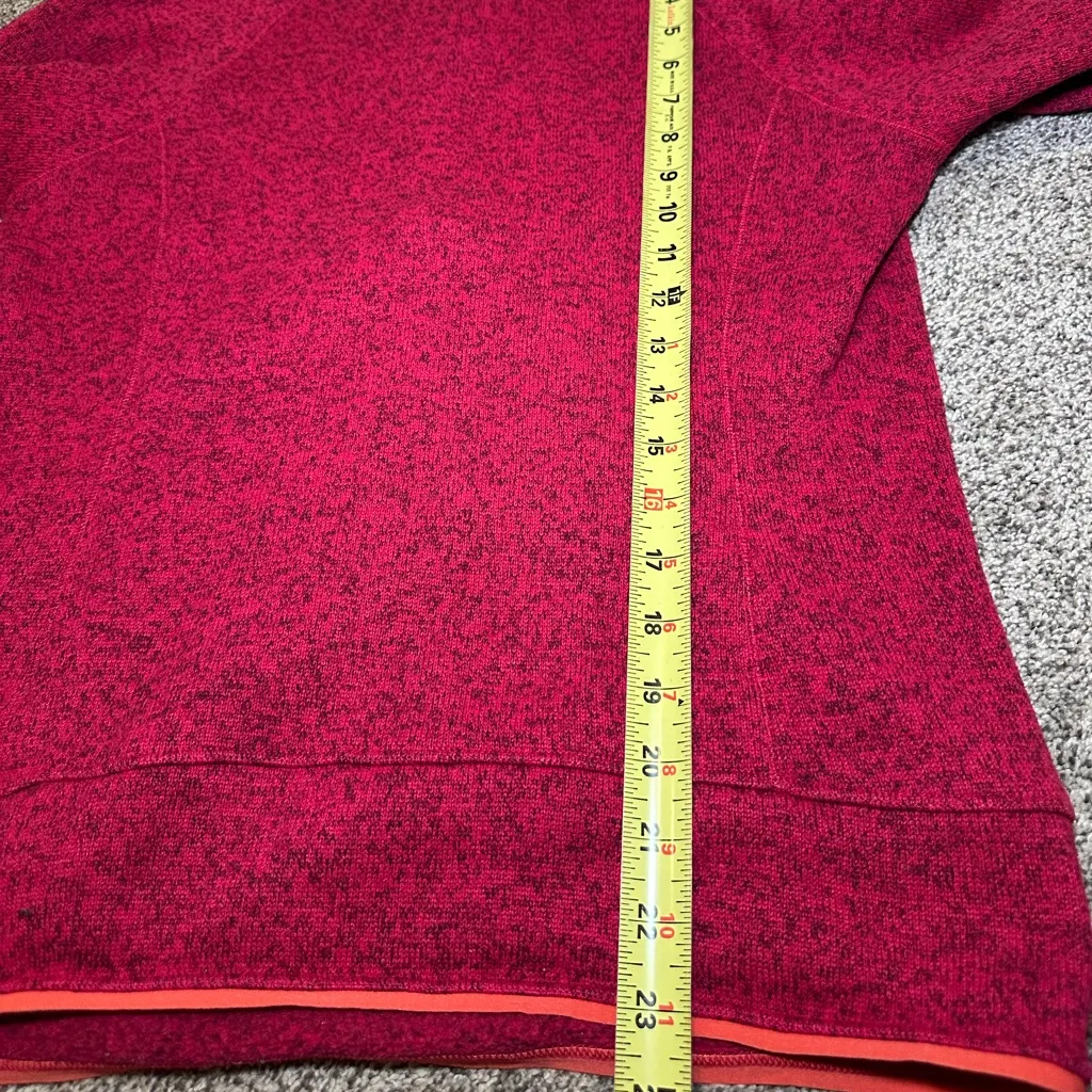 The North Face  Deep Red Fleece Jacket - Image 6