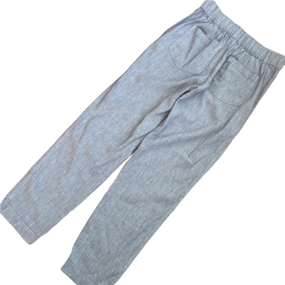 Lou & Grey Gray Lagenlook linen elastic waist pants size XL - Image 2
