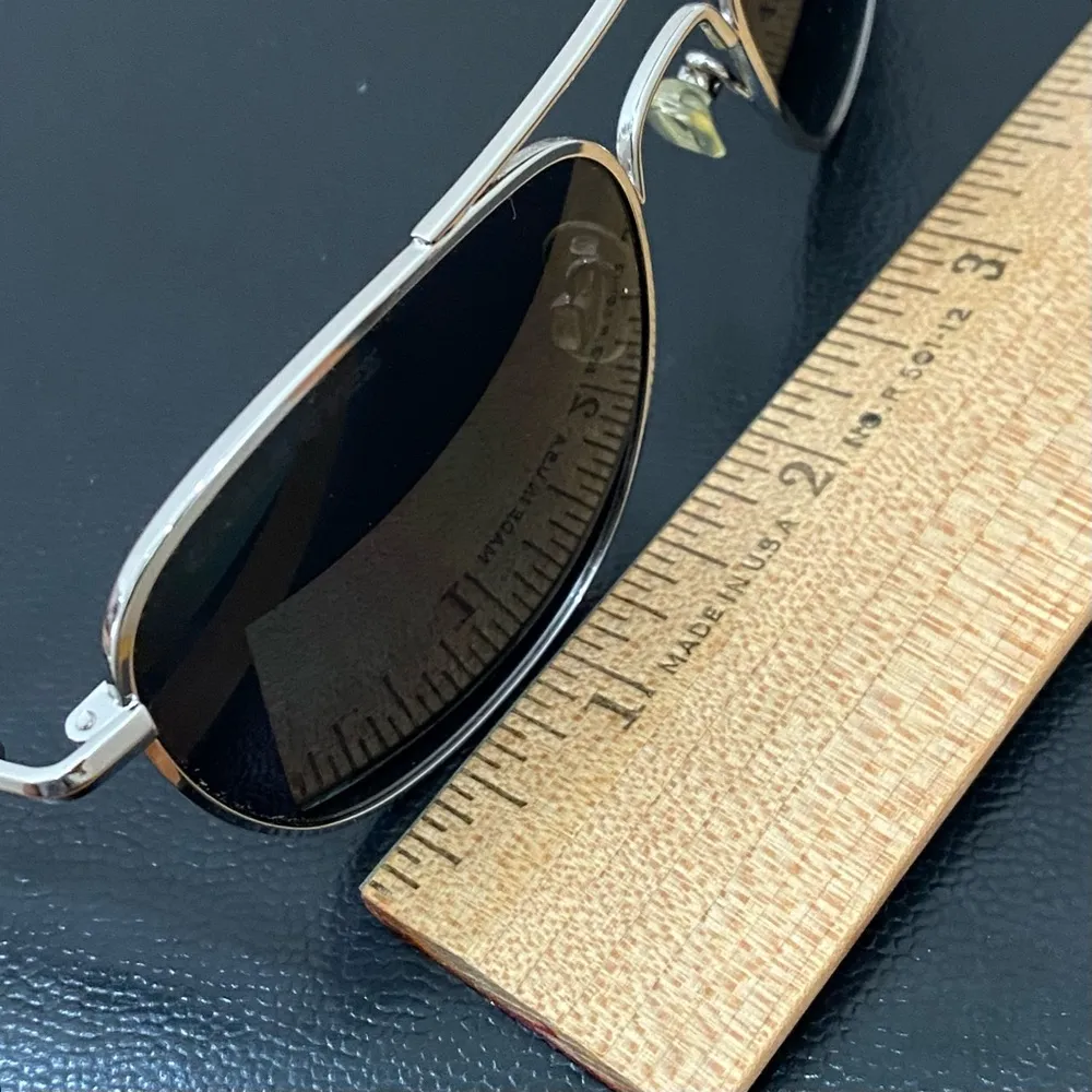 Vintage EAGLE EYES Freedom R52 SLV #12029 7188 Aviator Sunglasses Silver - Image 12