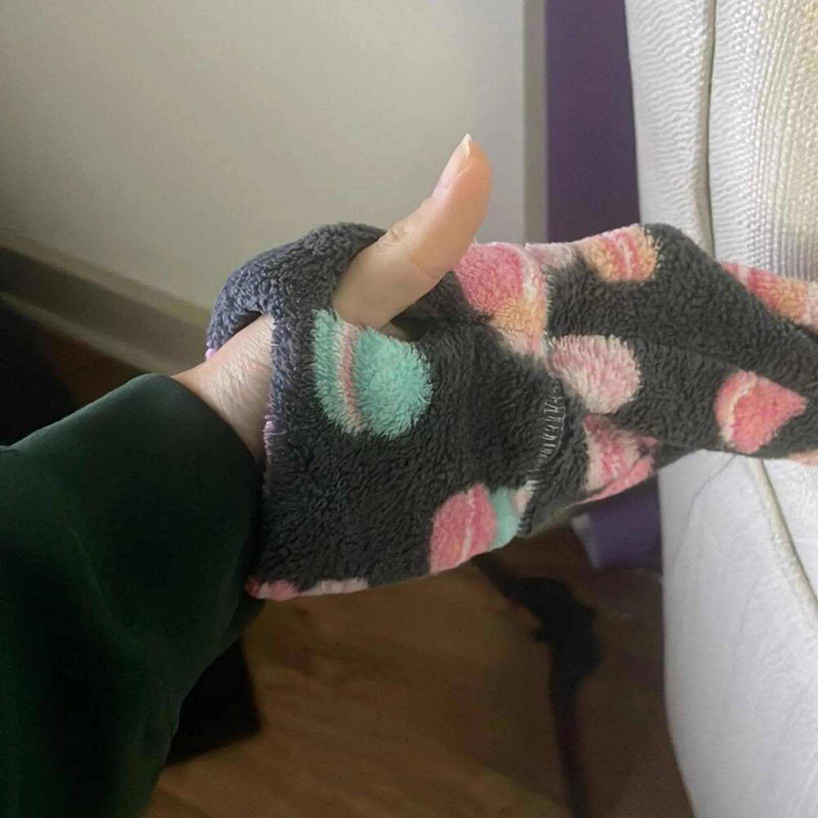 Jenni intimates gray macaron desert tall are you Footy one piece pajama - Image 4