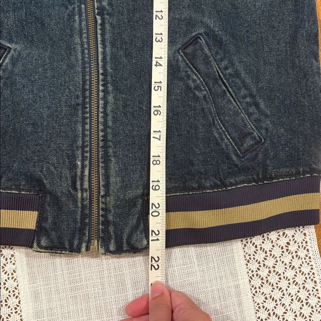 Vintage GAP Denim Bomber Jacket - Image 5