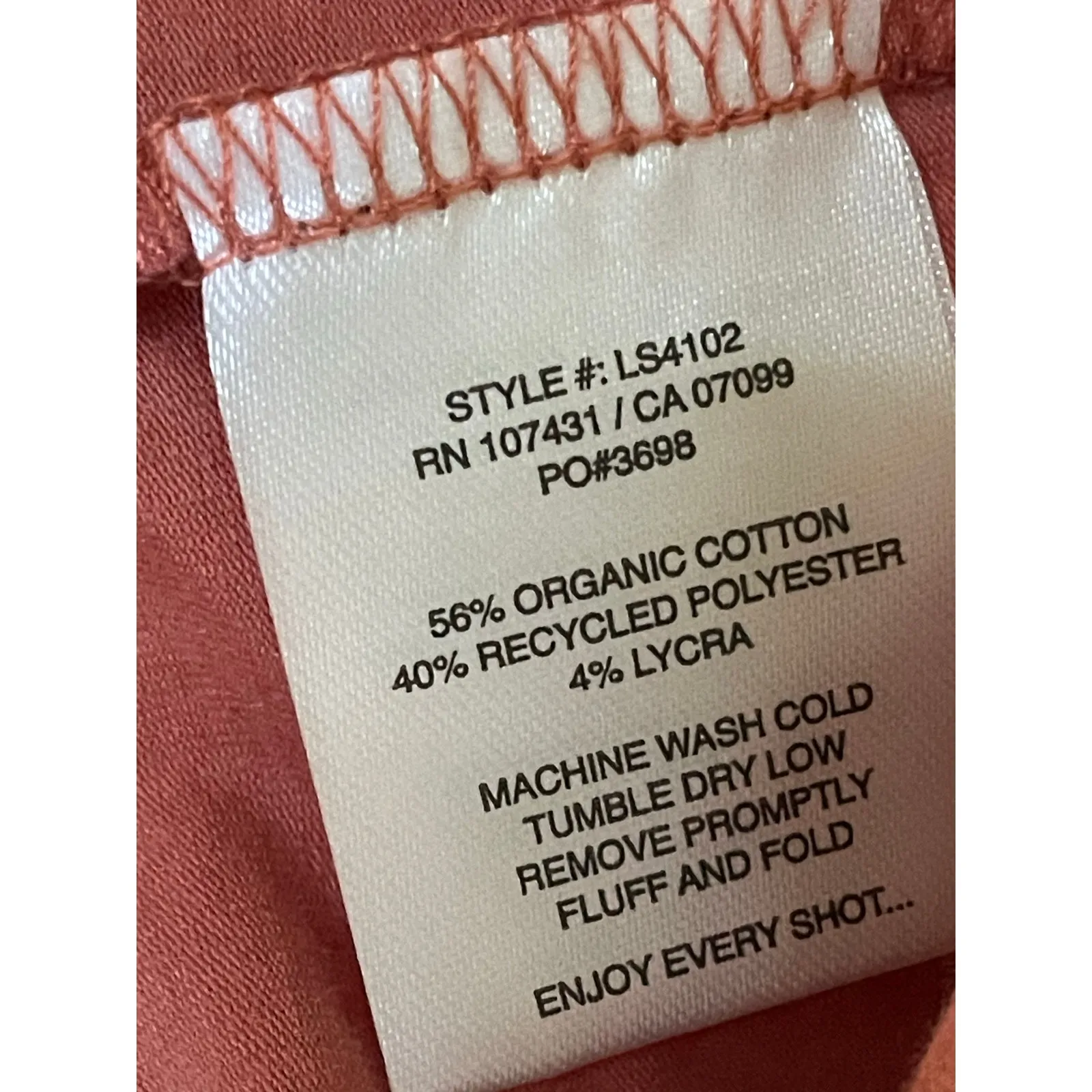 Linksoul Sustainable Lightweight Graphic Hoodie Small NEW Orange - Image 4