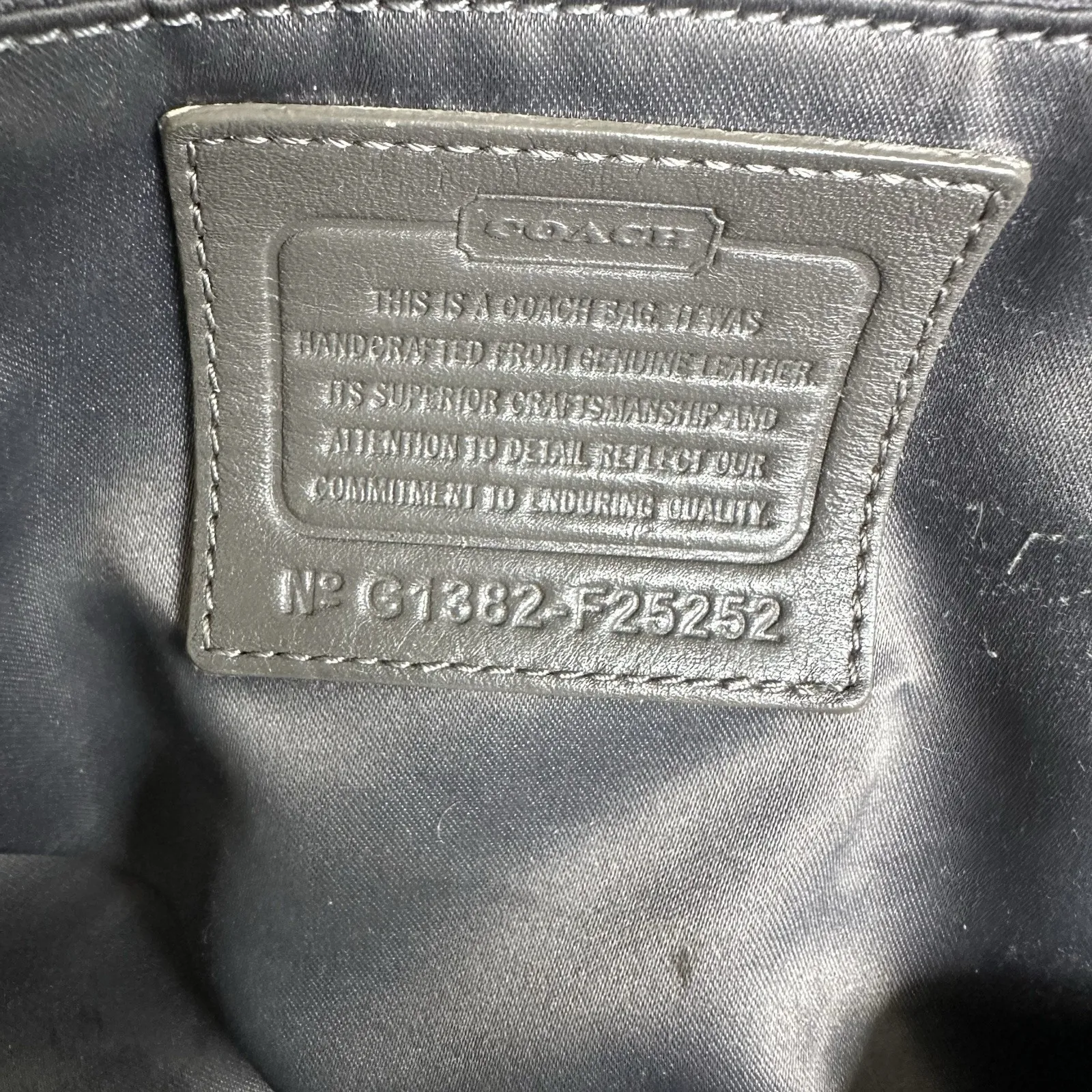 Coach Taylor Gathered‎ Leather Alexis Carryall Tote F25252 Grey Shoulder Handbag - Image 9